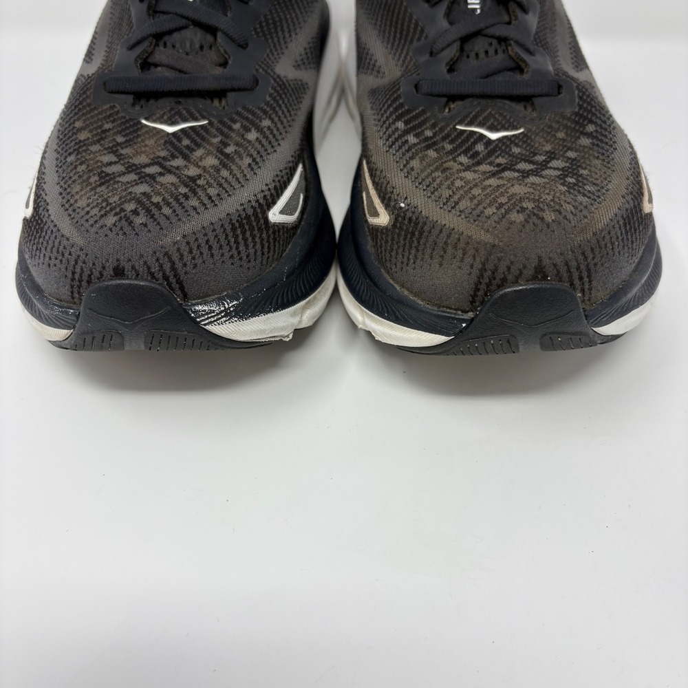 Hoka Clifton 9 Womens Size 10 Black White Athletic Running Shoes (1127896 BWHT) - Picture 4 of 8